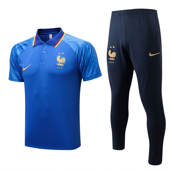 Polo Francia Conjunto Completo 2022 2023 Azul 1